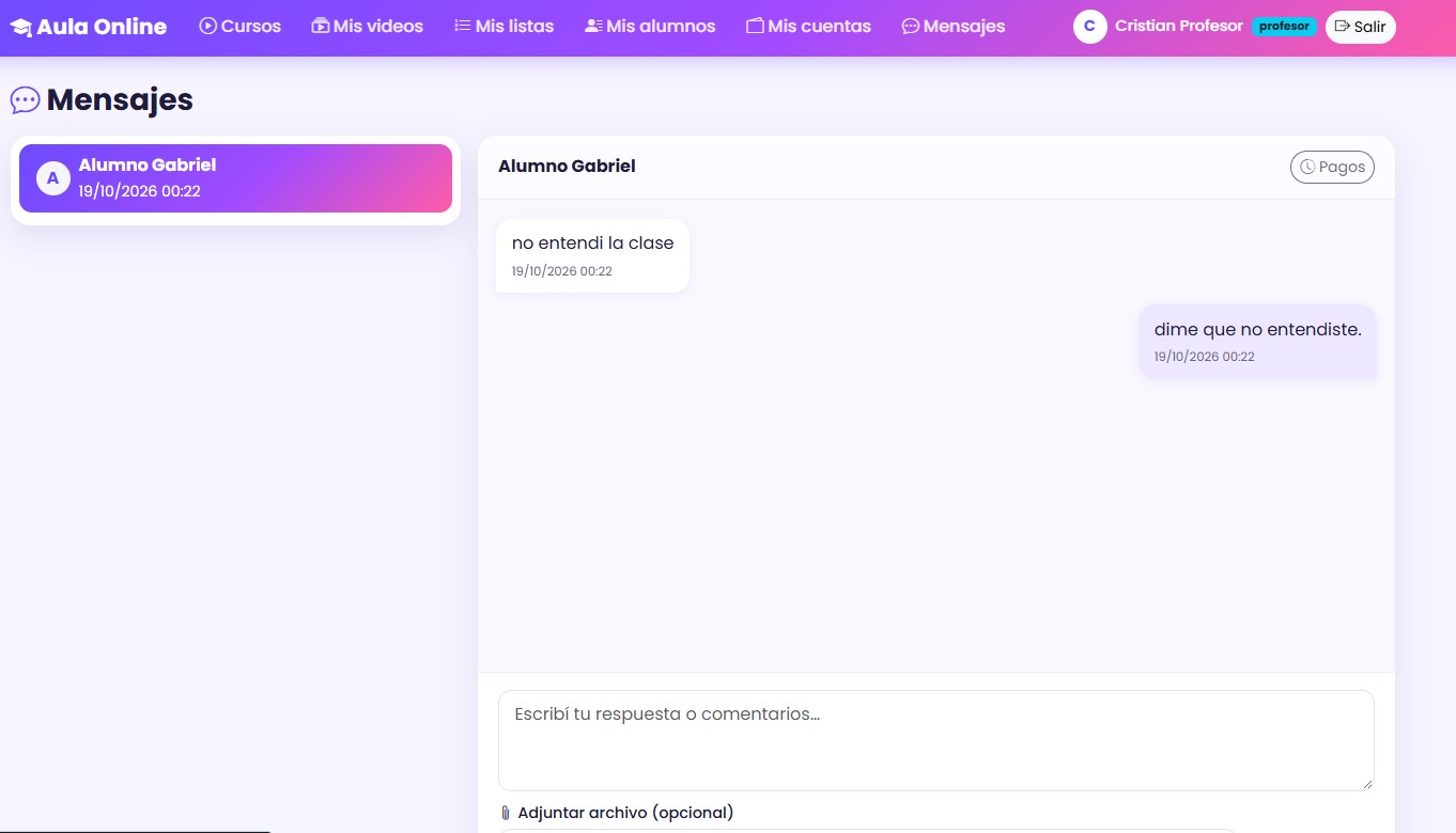 Foto de profesor de una plataforma educativa desarrollada por Ayuda Digital